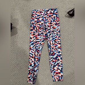 Lululemon full length colorful leggings size 8